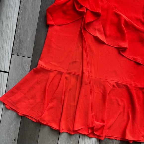 Show Me Your MuMu Vibrant Red Midi Skirt - Picture 2 of 8